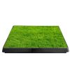 Dog Toilet Indoor Puppy Training Pad, Dog Potty Pet Training Grass Mat, Removable Waste Tray For Easier Clean Up, Artificial Turf, 25'X20'