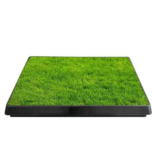 Dog Toilet Indoor Puppy Training Pad, Dog Potty Pet Training Grass Mat, Removable Waste Tray For Easier Clean Up, Artificial Turf, 25'X20'