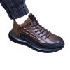 586486410 New Size 48 High Top Pu Embossed Casual Sports Elastic Band Fashion Mens Shoe