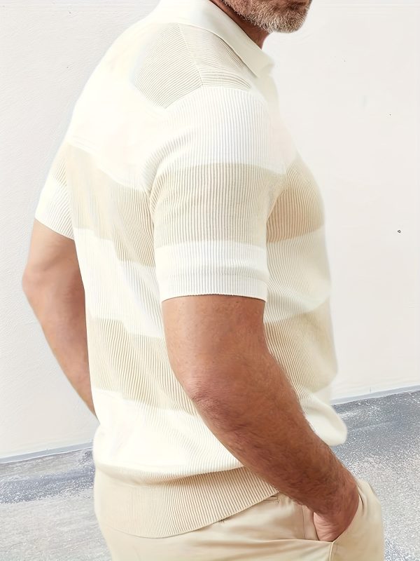 79753ca7-1f5a-4f6f-9e0f-6d0e9ef9aa19-3.jpg Mens Clothing Summer Fashion Lapel Sweater Short Sleeve Men Clothing Men Wears