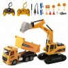 7aa1c280-df1e-4908-895a-ffc329f0fec3.jpg RC Dump Truck And Excavator Set, 2 In 1 Remote Control Construction Vehicles With Realistic Sounds And Lights, Perfect Holiday Gift, Toy Cars, Outside Toys, Carro Control Remoto, Remote Control Toys