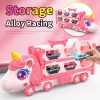 7b893014-607e-47f4-8644-a95620bf785c.jpg Cute Transforming Truck Toy Expandable Racetrack & Vehicle Storage Set Portable Carrier With Mini Cars Toy For Girls Ages 3 And Up,Pickup Only