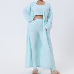 7e7ba1f9-d353-4868-833f-4cb95f1ca939.jpg Cozy Pajama Set, 3 Piece Lounge Set, Cute Loungewear, Warm Suit Sets, Matching Set, Lounge Set, 3 Piece Pant Sets, Women Winter Dress