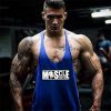 586486479 Bodybuilding Tank Top Mens shirts Brand Clothing Fitness Men Singlet Sleeveless Cotton Workout Stringer Shirts