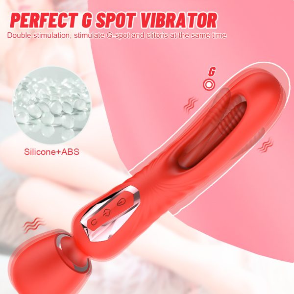 Adult Sex Toys Female Slap Vibrator, Couple Sex Toys With 7 Slap And 10 Vibration   Modes, Female G-spot Clitoral Dildo