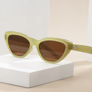 586487345 Fashion Cat Eye Sunglasses Women Men Classic Rice Nail Design Vintage Sun Glasses For Ladies Shades UV400 Trending Sunglass