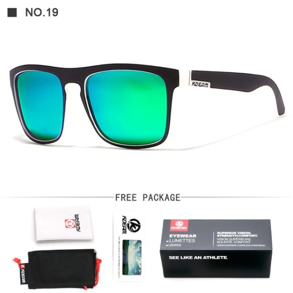586487339 Guy's Sun Glasses From Kdeam Polarized Sunglasses Men Classic Design All-Fit Mirror Sunglass With Brand Box