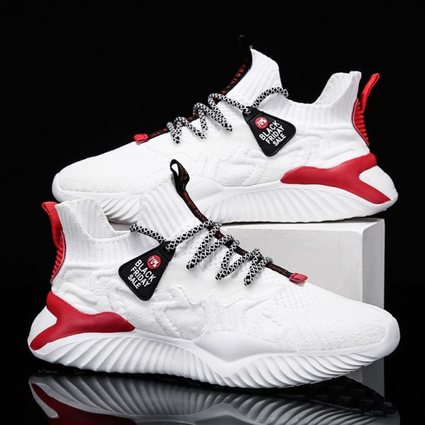 586485453 Summer Mens Shoes New Breathable Coconut Shoes Versatile Sports Dad Shoes Flying Weave Fashion Shoes Casual Mesh Running Shoes