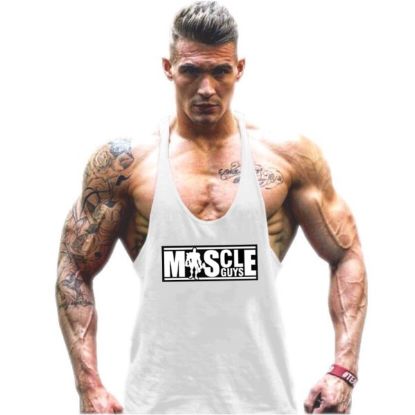 586486481 Bodybuilding Tank Top Mens shirts Brand Clothing Fitness Men Singlet Sleeveless Cotton Workout Stringer Shirts