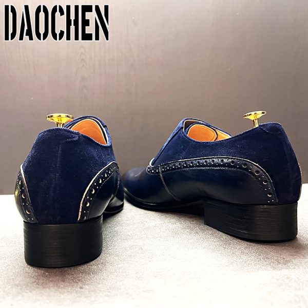586485569 Luxury Brand Mens Shoes Handmade Loafers Summer Dress Shoe Men Casual Shoes Wedding Banquet Office Genuine Leather Shoes For Men
