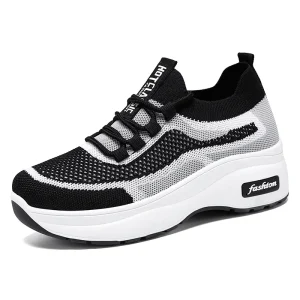 586486863 Thick soled casual style women's shoes height increasing shoes mesh breathable shoes children's shoes