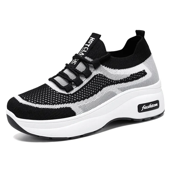 586486863 Thick soled casual style women's shoes height increasing shoes mesh breathable shoes children's shoes