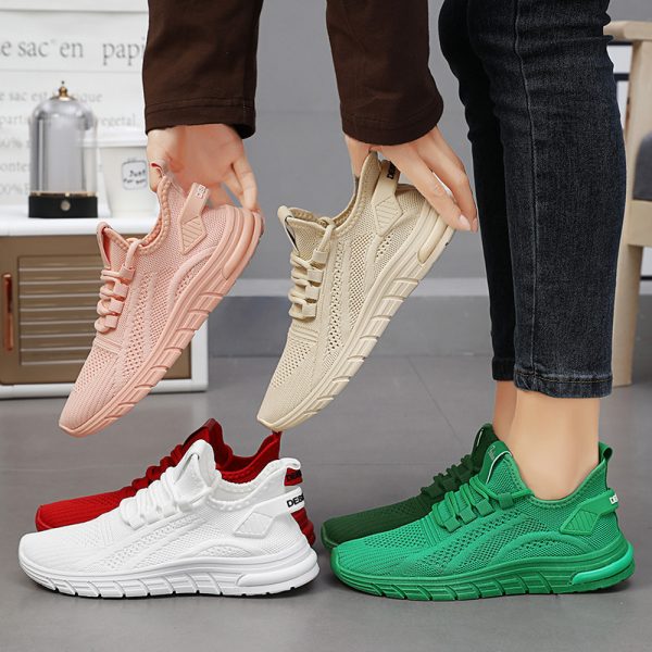 586486071 Shoes for children, fashionable women's shoes, casual shoes, fly woven sports shoes, single shoes