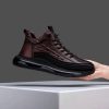 586486409 New Size 48 High Top Pu Embossed Casual Sports Elastic Band Fashion Mens Shoe