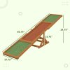 943437ac-c932-49a1-a3e1-18df9ec63370.jpg Wooden Dog Agility Seesaw for Training and Exercise, Weather Resistant, 83" L x 16" W x 14" H, Orange