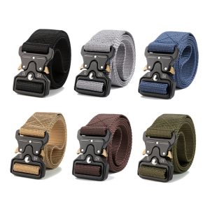 586486172 Cobra Tactical Belt Mens Outdoor Nylon Buckle Belt Student Military Training Cargo Pants Belt