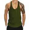 Fitness Tank op Mens Loose Training Racerback Sleeveless Cotton Basketball Sports Tank Top Bodybuilding Trend