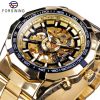 586486590 Silver Stainless Steel Waterproof Mens Skeleton Watches Top Brand Luxury Transparent Mechanical Male Wrist Watch