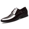 586486692 Bright leather shoes for men's business dress shoes, plus size men's shoes, versatile wedding shoes