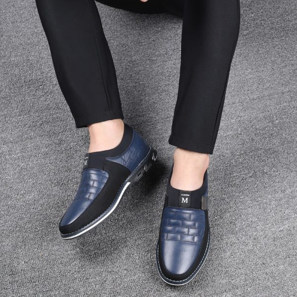 XPAY Genuine Leather Men Casual Shoes Brand 2019 Mens Loafers Moccasins Breathable Slip on Black Driving Shoes Plus Size 38-46