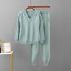 V-neck sweater and pants set