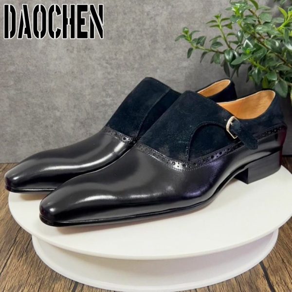 586485570 Luxury Brand Mens Shoes Handmade Loafers Summer Dress Shoe Men Casual Shoes Wedding Banquet Office Genuine Leather Shoes For Men