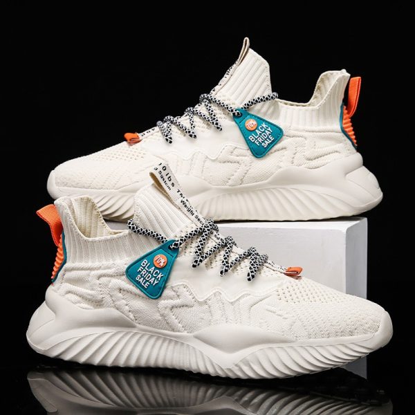 586485452 Summer Mens Shoes New Breathable Coconut Shoes Versatile Sports Dad Shoes Flying Weave Fashion Shoes Casual Mesh Running Shoes