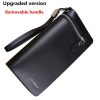 586486550 Bifold Men Wallet Brand Famous Mens Leather Long Wallet Clutch Male Money Purse ID Card Holder