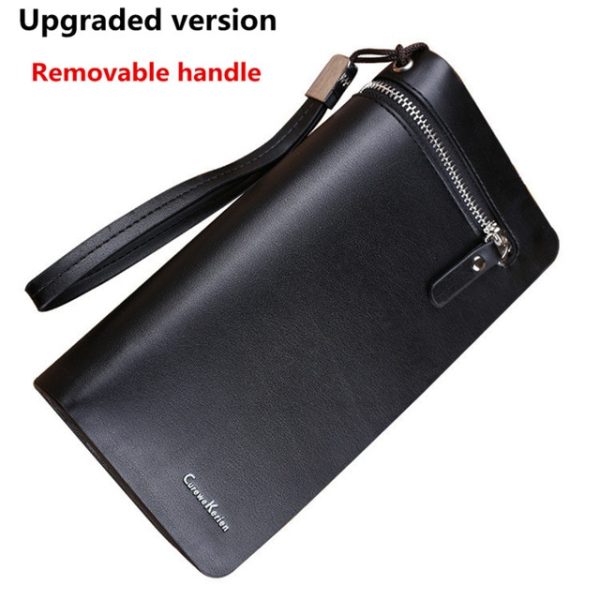 586486550 Bifold Men Wallet Brand Famous Mens Leather Long Wallet Clutch Male Money Purse ID Card Holder