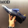 586485572 Luxury Brand Mens Shoes Handmade Loafers Summer Dress Shoe Men Casual Shoes Wedding Banquet Office Genuine Leather Shoes For Men