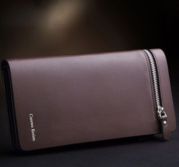 586486549 Bifold Men Wallet Brand Famous Mens Leather Long Wallet Clutch Male Money Purse ID Card Holder