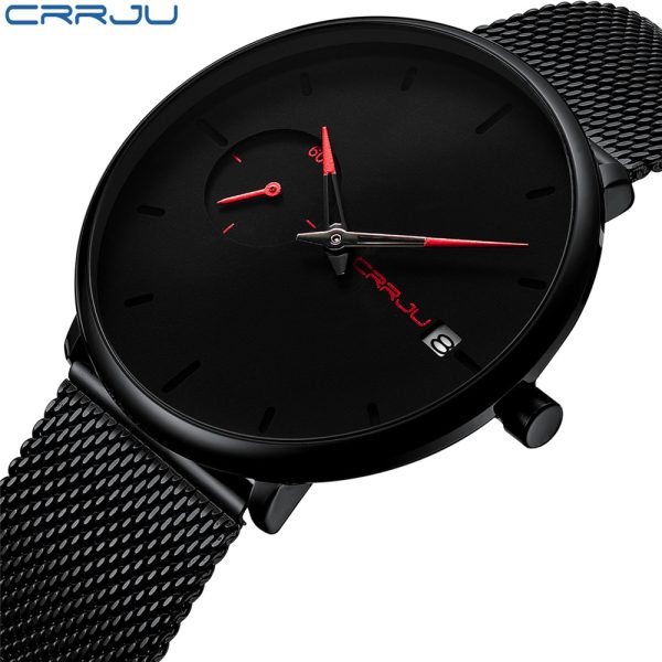 586486513 Crrju Sports Date Mens Watches Top Brand Luxury Waterproof Sport Watch