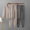 V-neck sweater and pants set