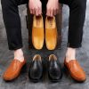 586485578 Genuine Leather Mens Moccasin Shoes Black Men Flats Breathable Casual Italian Loafers Comfortable Plus Size