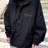 586486245 FOG Double Thread ESSENTIALS Half Zip Mens Trendy American INS Jacket Coat Windbreaker Spring and Autumn
