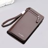 586486548 Bifold Men Wallet Brand Famous Mens Leather Long Wallet Clutch Male Money Purse ID Card Holder