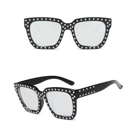 Sunglasses Women Crystal Decoration Sunglasses Female Rhinestones Sunglass Classic Square Brand Designer Sun Glasses Of Women