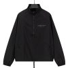 586486249 FOG Double Thread ESSENTIALS Half Zip Mens Trendy American INS Jacket Coat Windbreaker Spring and Autumn