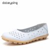 New Beanie Hole Women's Shoes Maternity Shoes Plus Size Mother Shoes Casual Women's Flat Shoes