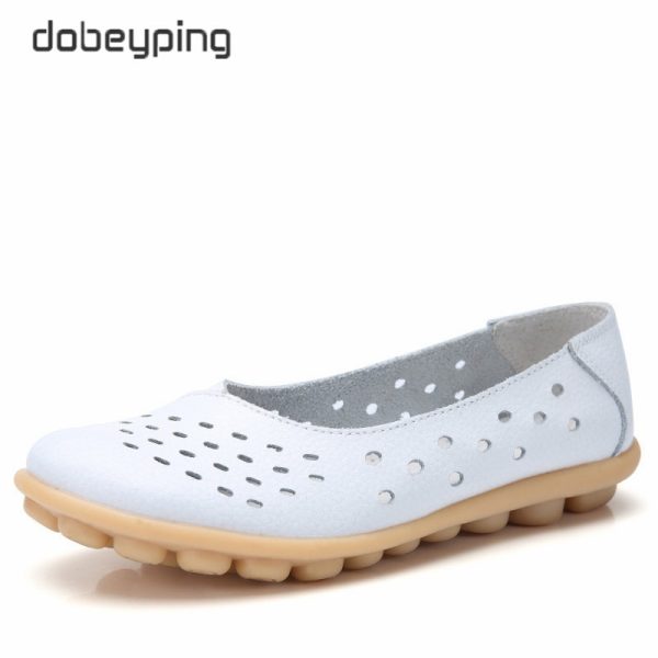 New Beanie Hole Women's Shoes Maternity Shoes Plus Size Mother Shoes Casual Women's Flat Shoes