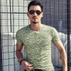 586486288 New Mens T Shirt Camouflage Short Sleeved Base Shirt T Shirt Casual Cultural Shirt