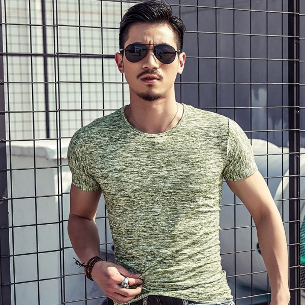 586486288 New Mens T Shirt Camouflage Short Sleeved Base Shirt T Shirt Casual Cultural Shirt