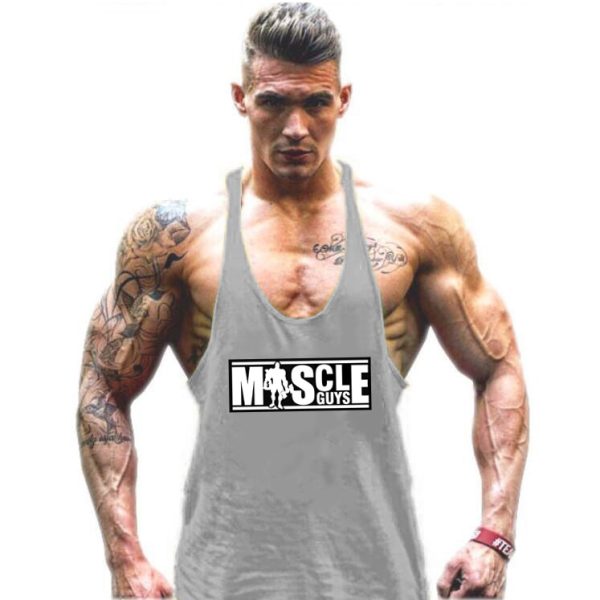 586486480 Bodybuilding Tank Top Mens shirts Brand Clothing Fitness Men Singlet Sleeveless Cotton Workout Stringer Shirts