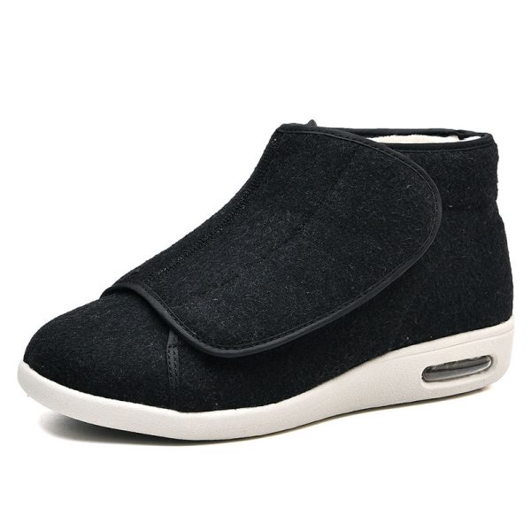 Elderly shoes plus velvet autumn and winter men's walking shoes square dance shoes casual shoes