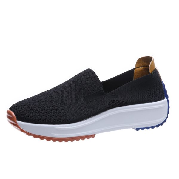 586487023 Spring and Autumn New Shoes Korean Women's Single Shoes Comfortable Casual Shoes Large Size Slip-On Shoes