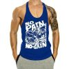 Fitness Tank op Mens Loose Training Racerback Sleeveless Cotton Basketball Sports Tank Top Bodybuilding Trend