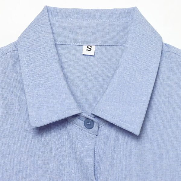 Retro women's pure linen shirt for summer