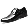 586486691 Bright leather shoes for men's business dress shoes, plus size men's shoes, versatile wedding shoes