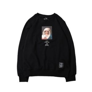 586485900 Sweatshirt Streetwear Virgin Mary Print Mens Hip Hop Pullover Sweatshirts