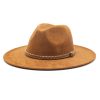 586486381 Western Cowboy Hat Sun Shade Sun Shield Hat Mens And Womens Suede Casual Versatile Knight Hat